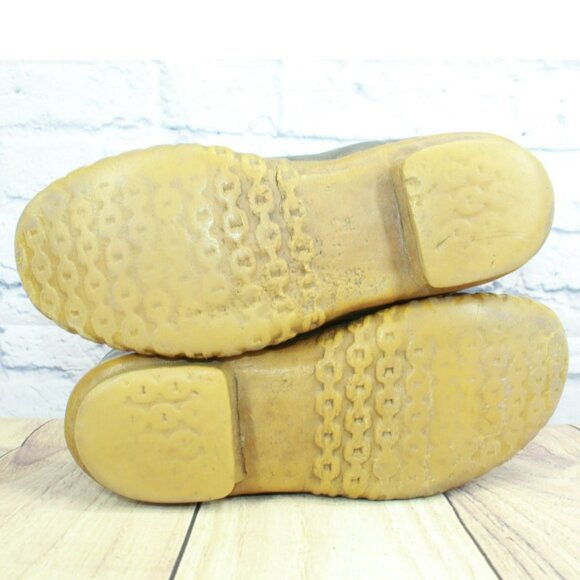 Vintage LL Bean Brown Leather Lace Up Unlined Mid Calf Hunting Duck Boots Size 8 - Picture 11 of 11